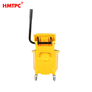 Seau à serpillière en plastique robuste de 32 L avec essoreur sur roulettes - Product Image 6