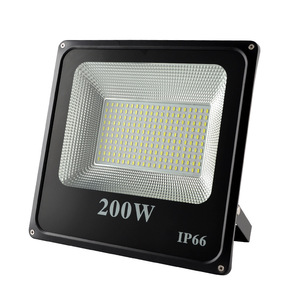 200W IP66 LED Flood Light Aluminum Housing Daylight 6000K Wide Flood Wall Mount <b>Outdoor</b> Garden <b>Lighting</b> High Lumen CRI 80 Light - Product Image 1