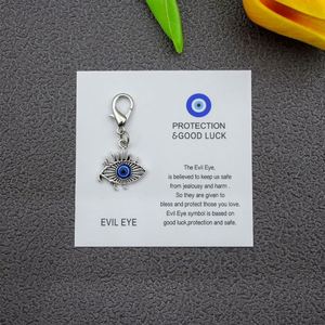 Evil Eye Keychain Lobster Claw Clasps Eyeball <b>Bag</b> Charm Protection Good Luck Small <b>Bag</b> Accessories Creative <b>Gift</b> Blue Resin - Product Image 5
