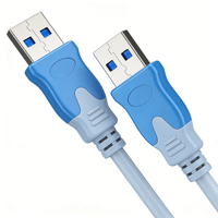 Cable USB 2.0 de Alta Velocidad Qiulink, Macho a Macho, Cable de Transferencia de Datos USB a a para Carcasa de Disco Duro, Enfriador de Portátil, Radiador