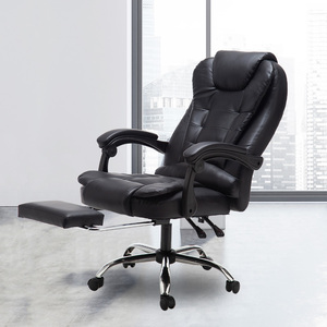 Soft Swivel <strong>Chair</strong> With Footrest Office Furniture Executive Recliner Boss <strong>Chairs</strong> Luxury PU Leather Office <strong>Chair</strong> - Product Image 2