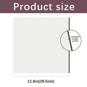 Tableros de MDF Blancos para Sublimación, Hojas de Madera de 12" x 12"-1/8" de Grosor, Lisas por un Lado, en Paquete a Granel - Product Image 2