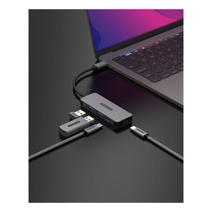 <b>Hub</b> <b>USB</b> Gray 4 porte CN 5010 - Product Image 4