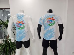 T-Shirt sportiva sportiva da ginnastica ad asciugatura rapida <span class=keywords><strong>per</strong></span> uomini O collo in poliestere Sport Club Fitness maglia sublimazione T-Shirt - Product Image 4