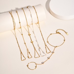 סיטונאי נירוסטה אופנתית צמיד מחובר עמיד למים צמיד אופנתית צמידים לנשים בנות מתנה - Product Image 5