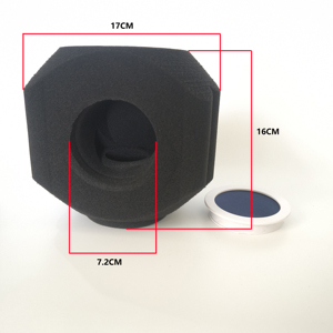 Cubierta insonorizada de micrófono de grabación de transmisión en vivo, cubierta de absorción de sonido de red antichispas de reducción de ruido de micrófono de condensador - Product Image 4