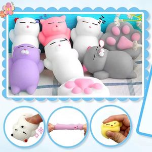Custom Fidget Animal Themed Dumpling Style Adorable Cat Soft Gel Stress - Relief Novelty Prank Toys, <b>Squeeze</b> <b>Balls</b>-Mochi Toy - Product Image 2