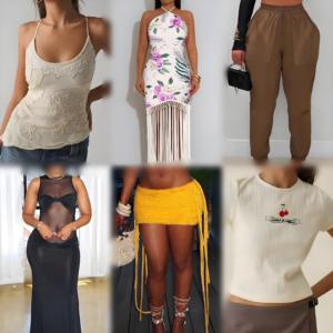 Clothing Factory Wholesale Hot Selling Inventory Clearance Women's <b>Mixed</b> Dress Tops, T-shirts, Pants, Short Skirts Big Sale - Product Image 1