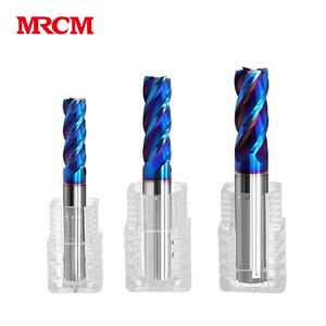 MRCM Cortadores De Carburo Hrc55 Tungsten Carbide <strong>End</strong> <strong>Mills</strong> Blue Coated 3 Flute <strong>End</strong> <strong>Mill</strong> <strong>for</strong> Aluminum - Product Image 1