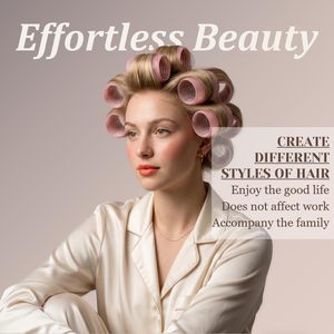 Rulos Térmicos de Cerámica Grandes con Logotipo Personalizado, Rulos Autoadherentes para un Look de Peinado con Volumen, para Cabello Largo/Corto, para Rizos, Rulos Térmicos - Product Image 4