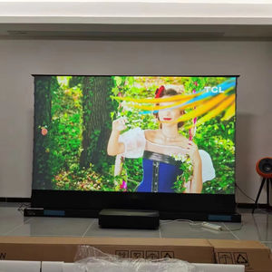 Oem מסך הקרנה חשמלי מותאם אישית 150 אינץ '16:9 אינץ' קומה HD מעלית אנטי-אור תכונה אנטי-אור - Product Image 2