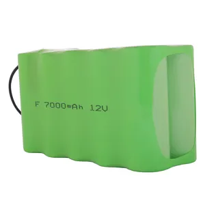 OEM ODM ручная пресс-форма для высокой емкости заводской 12V F Размер 7000mAh резервного копирования Ni-Cd акумулярорных батарей для судового оборудования