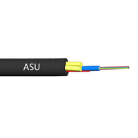 Cable de Fibra Óptica Aéreo ASU Mini ADSS de 6/12 Núcleos con Cubierta de PE y Elemento de Refuerzo FRP, Certificado CE/ROHS/ISO9001