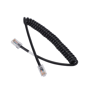 Câble <span class=keywords><strong>de</strong></span> ligne téléphonique, <span class=keywords><strong>cordon</strong></span> spiralé en PU hautement élastique, fil <span class=keywords><strong>de</strong></span> cuivre réglable <span class=keywords><strong>de</strong></span> 1 à 10 m - Product Image 3