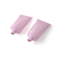 Vente en gros Tube cosmétique vide en plastique PE rose 50g Conteneur de maquillage doux pour rouge à lèvres visage crème solaire et crème pour les yeux jusqu'à 50ml de capacité