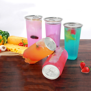 Botella de bebidas 2020 reciclada con tapa fácil de abrir, botella de plástico transparente personalizada, nueva - Product Image 4