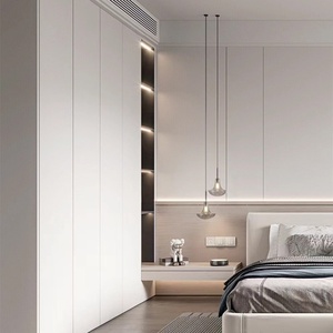 Özel Yapım Tüm Ev Gardırobu Açık Tip Entegre Dolap OSB Kavisli Büfe Kitaplık Minimalist Tasarım - Product Image 6