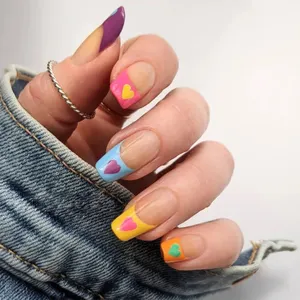 Beauty Personal Care Nail Suppliers Artificial Fingernails Art Nails Fashion False Nails Tips 24 PCS