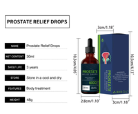 Huile de massage corporel pour hommes : Gouttes de soin pour soulager l'inconfort de la prostate masculine et renforcer la vitalité – Formule liquide