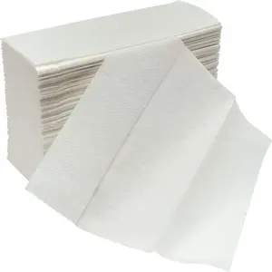 Fábrica al por mayor Desechable Uso doméstico comercial N Fold Z Fold color blanco Limpieza Premium Toalla de mano Papel