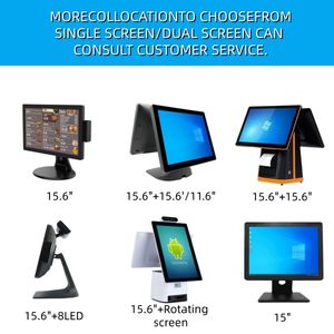Dispositivo de Caja Registradora Táctil Todo en Uno Desmontable con Pantalla de 15.6+11.6 Pulgadas, Sistema POS con Windows/Android y Google Store, con Pantallas Dobles de 11.6 Pulgadas - Product Image 2