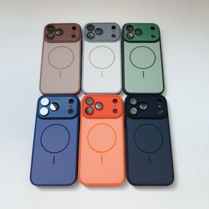 Чехол INS Style <span class=keywords><strong>2026</strong></span> с магнитным креплением и защитной пленкой для объектива, матовый, из ПК и ТПУ, для iPhone 12 13 14 15 16 17 Pro Max - Product Image 6