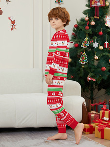 Feliz Natal Roupas de Ano Novo Mãe Filha Pai Filho Bebê Combinando Outfits 2 Pcs Terno Família Pijama Algodão Homewear - Product Image 5