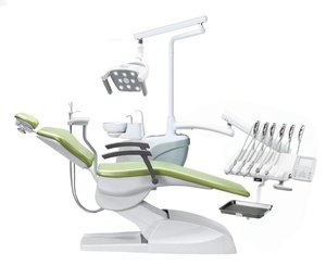 Fauteuil dentaire professionnel avec lampe de photopolymérisation LED intégrée, construction métallique, certifié CE, moteur <span class=keywords><strong>Linak</strong></span> en option - Product Image 1