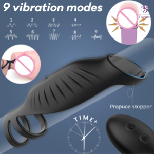 Yeni erkek titreşimli <span class=keywords><strong>Penis</strong></span> halkası yetişkin seks ürün 9 titreşim modları büyütmek için <span class=keywords><strong>Penis</strong></span> ve etkili kilit Sperm horoz halka - Product Image 2