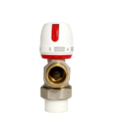 Vanne thermostatique de radiateur en laiton forgé XingFu 3/4 po, type angle, manuelle, contrôle de l'eau haute température 200 psi, énergie OEM