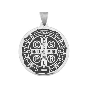 Collar con Colgante de San Benito, Venta Caliente de Mecrt, Collar Religioso de Acero Inoxidable para Hombre y Mujer, Joyería con Colgante - Product Image 5