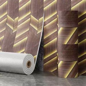 Adesivo Murale Impermeabile in IXPE, Rivestimento Murale 3D Effetto <span class=keywords><strong>Legno</strong></span> per Decorazione d'Interni - Product Image 2