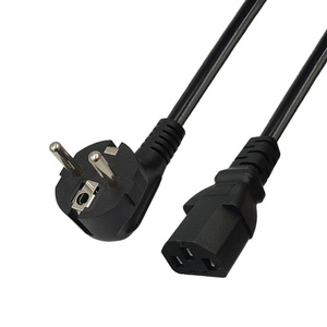 VDE Certified 3 Pin Plug EU Power Supply Cord For Home Appliance Rated 16A Male CEE Female IEC End Types For Computer Laptops - Product Image 1