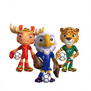 Neue Offizielle Original FIFA 2026 Weltmeisterschaft Maskottchen PVC-Spielzeuge und Sammelfiguren Interessante WM-Merchandise - Product Image 1
