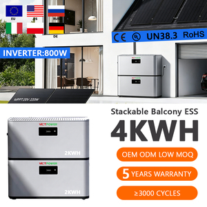 Kit solaire complet VICTPOWER 800W avec batterie 6 kW, extension 2 kWh, micro-batterie solaire pour balcon, BMS, tout-en-un, IP65 - Product Image 1