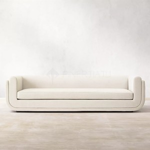 Scandinavian thiết kế đồ nội thất phòng khách đặt vải mềm đôi trở lại sofa hiện đại và đơn giản cho ứng dụng ăn uống - Product Image 2