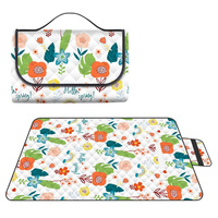 Tapis de pique-nique pliable à ultrasons, imperméable, style enveloppe, tapis de camping portable pour parc, pelouse, plage