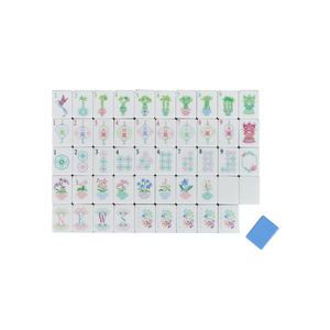Fichas de Mahjong de Acrílico Azul Personalizadas, 160 Cartas, Estilo Americano, Juego para Adultos, Regalo - Product Image 4
