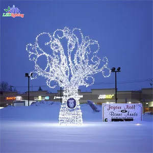 New Designed Led Tree Lights Large Outdoor Huge Illuminated Christmas Lighted 3d Motif Cone Trees