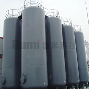Industrial powder storage silo and dosing system let-down tank