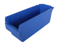 Bac de rangement pour pièces de rechange en plastique pour rayonnage frontal avec 38 tailles différentes