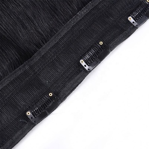 Extensions de cheveux vierges russes de qualité supérieure Amygirl, invisibles, double trame, lisses, sans couture, de qualité supérieure, à clipser - Product Image 2