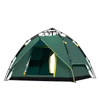 Açık Ultralight 3-4 kişi çadırlar kamp katlanır otomatik Pop Up su geçirmez yürüyüş sırt çantası çadır