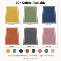 Bauhaus Modern Area Rug Solid Color Loop Pile Waterproof Easy Care Carpet for Living Room Bedroom Contemporary Home Decor
