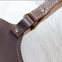 Sacoche de tir à l'arc vintage en cuir PU, ceinture de hanche, sac à dos portable et durable pour rangement d'arbalètes, avec logo personnalisé, pour extérieur