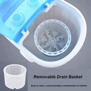 Portable Mini Semi-automatic Electric Plastic <b>Top</b> <b>Loading</b> Shoe Washer with 2kg Capacity for Household Use - Product Image 4