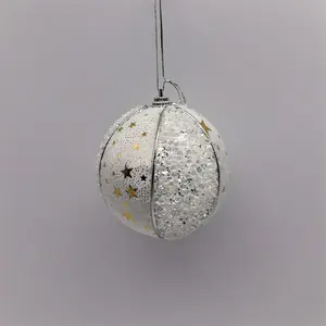 Promotional Christmas Decoration 8cm Christmas Foam Ball For Home Ornaments Indoor Use