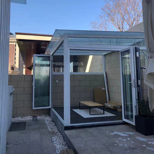 Système de portes pliantes en accordéon à double vitrage en aluminium pour patio extérieur de villa Yuantai, imperméable et pliable - Product Image 2