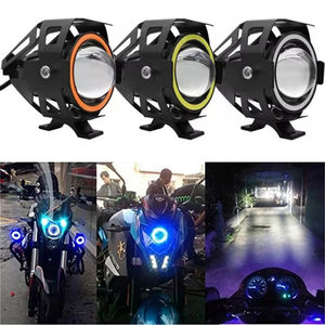 Nuit cyclisme éclairage LED moto ange yeux e-bike LED lampe auxiliaire U7 phare projecteurs phares Super lumineux - Product Image 2