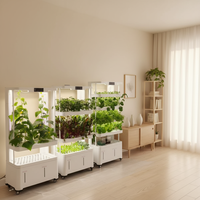 Système de culture verticale aéroponique intelligent pour plantes et légumes d'intérieur avec pompe pour la maison